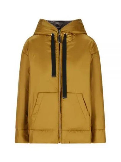 The Cube Dali Reversible Waterproof Canvas Hooded Jacket Ocher - MAX MARA - BALAAN 2