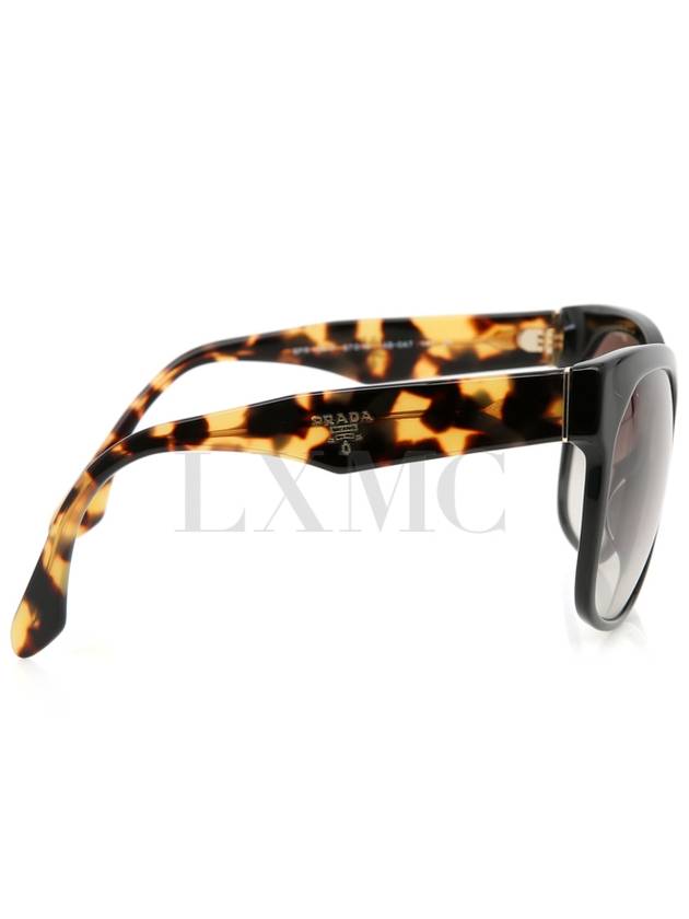 Sunglasses Black Leopard Triangle Logo SPR10R - PRADA - BALAAN 3