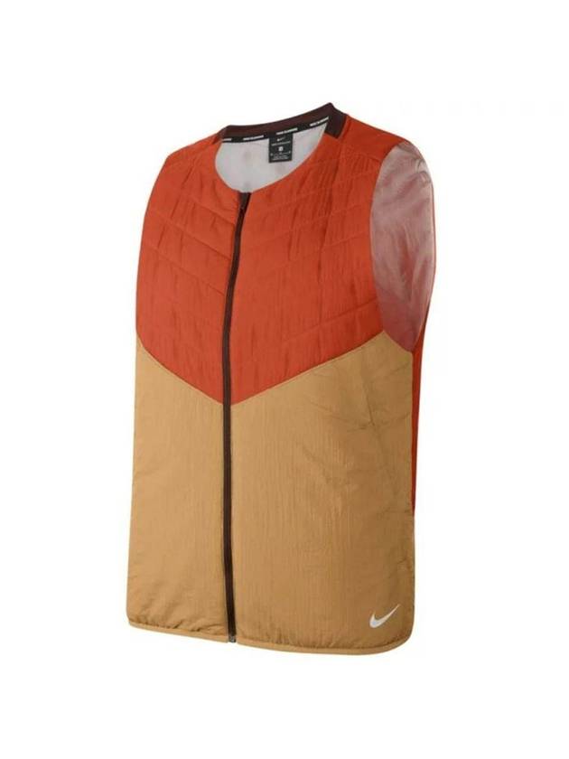 Men's AeroReady Running Vest Orange Brown - NIKE - BALAAN 1