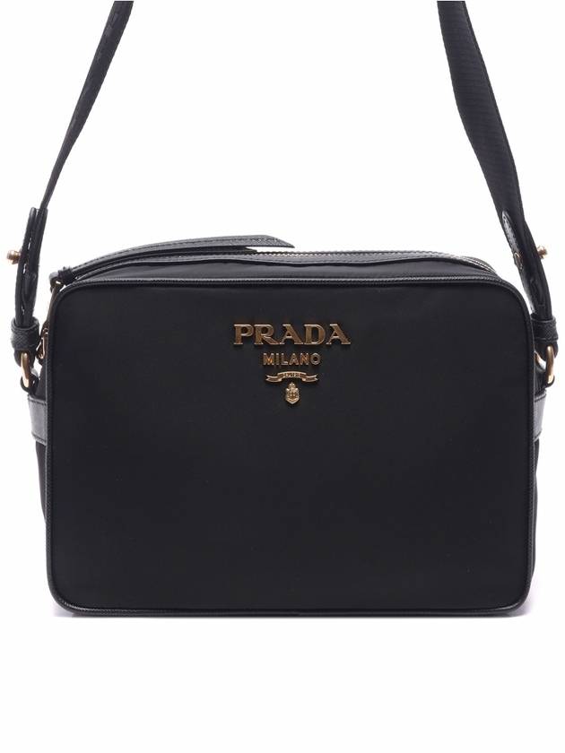 Gold Logo Pocono Cross Bag Black - PRADA - BALAAN 3