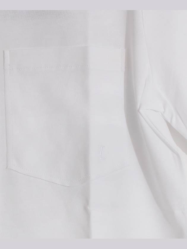 18SS L embroidery pocket round t-shirt white RMJE0015P18 00 - LANVIN - BALAAN 3