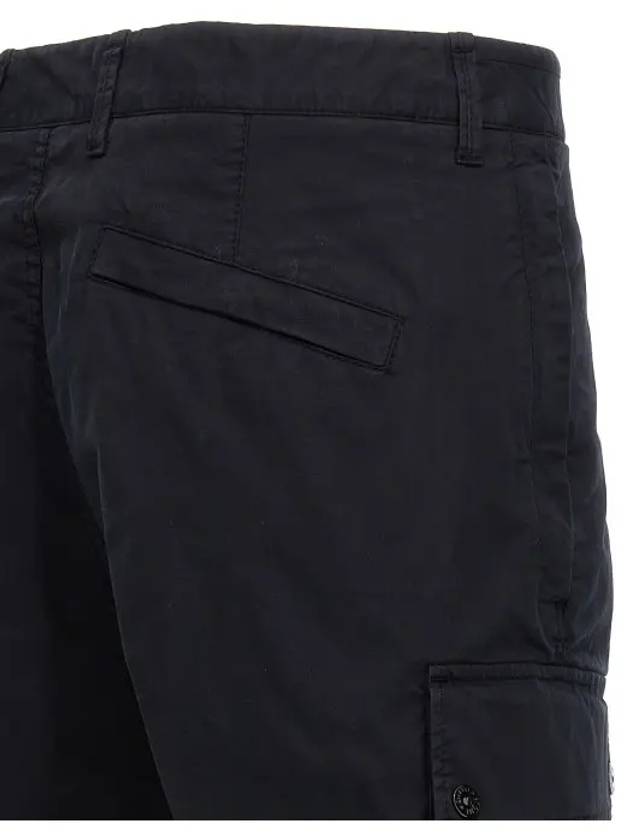 Wappen Cargo Bermuda Shorts Navy - STONE ISLAND - BALAAN 3