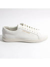 Men's Andy Leather Low Top Sneakers White - SAINT LAURENT - BALAAN 2