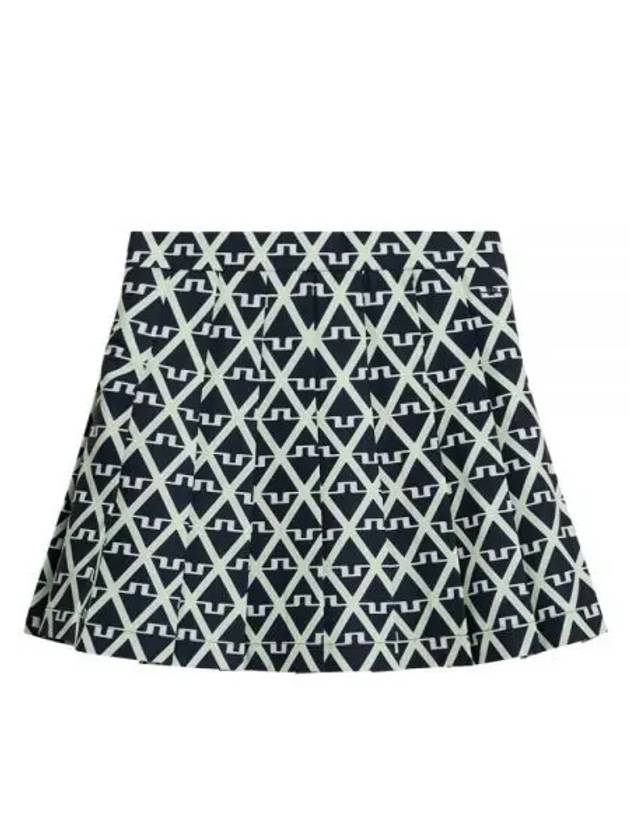 Golf Adina Print Skirt Geo JL Navy - J.LINDEBERG - BALAAN 2