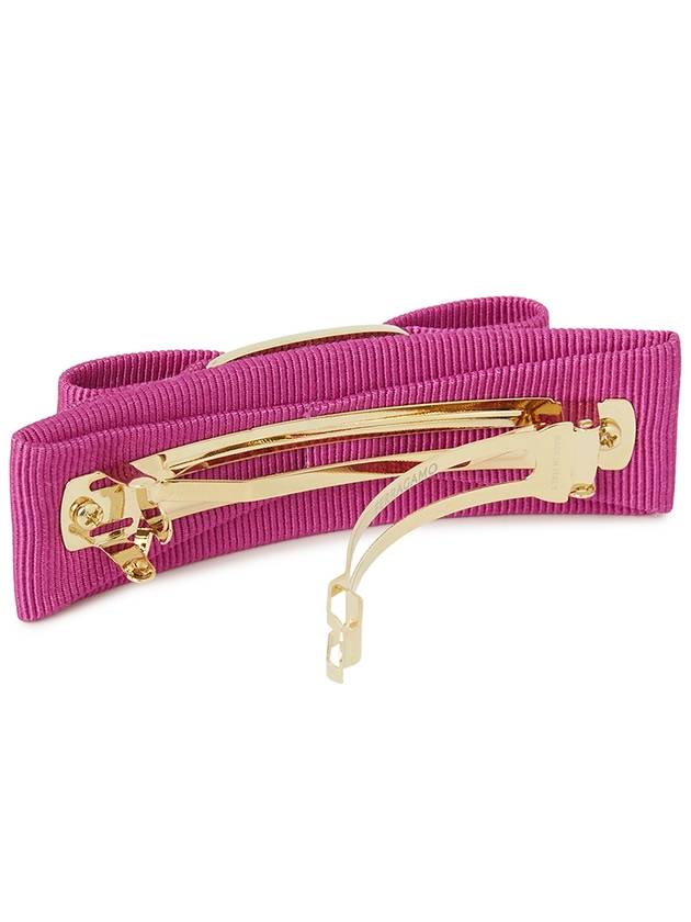 Vara Bow Hair Clip Pink - SALVATORE FERRAGAMO - BALAAN 4