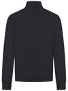 Fox Head Patch Half Zipper Sweatshirt Black - MAISON KITSUNE - BALAAN 4