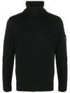 Shadow Project Wool Turtleneck Black - STONE ISLAND - BALAAN 2