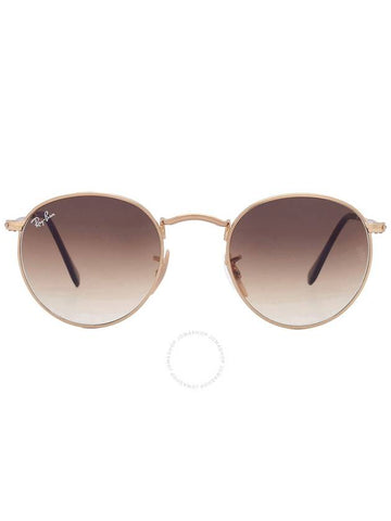 Ray Ban Round Metal Brown Gradient Unisex Sunglasses RB3447 001/51 47 - RAY-BAN - BALAAN 1