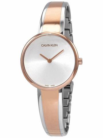 Women's Watch Series Temptation Quartz Silver Dial 2Tone Watch - CALVIN KLEIN - BALAAN 1