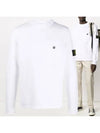 Men's Wappen Cotton Knit Top White - STONE ISLAND - BALAAN 2