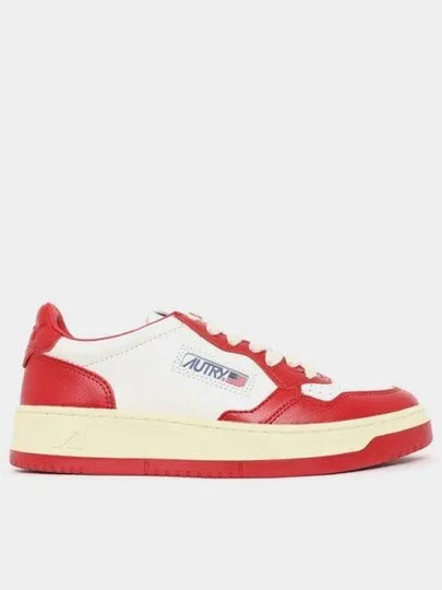 Women's Medalist Bi-Color Low-Top Sneakers Red - AUTRY - BALAAN 2