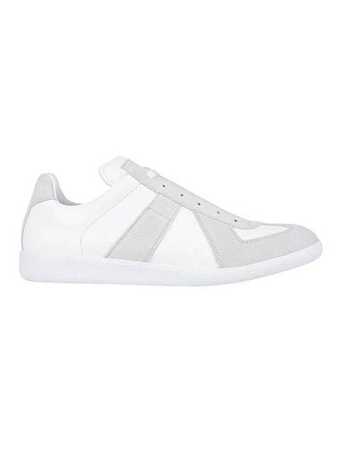 Men's Replica Leather Suede Low Top Sneakers White - MAISON MARGIELA - BALAAN 1