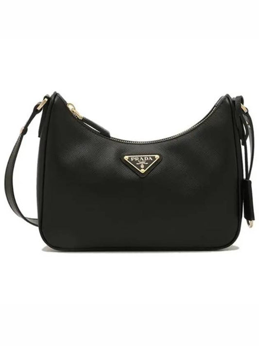 Re-Edition Saffiano Leather Mini Bag Black - PRADA - BALAAN 2