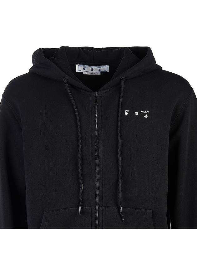 Caravaggio Printed Zip-Up Hoodie Black - OFF WHITE - BALAAN 6