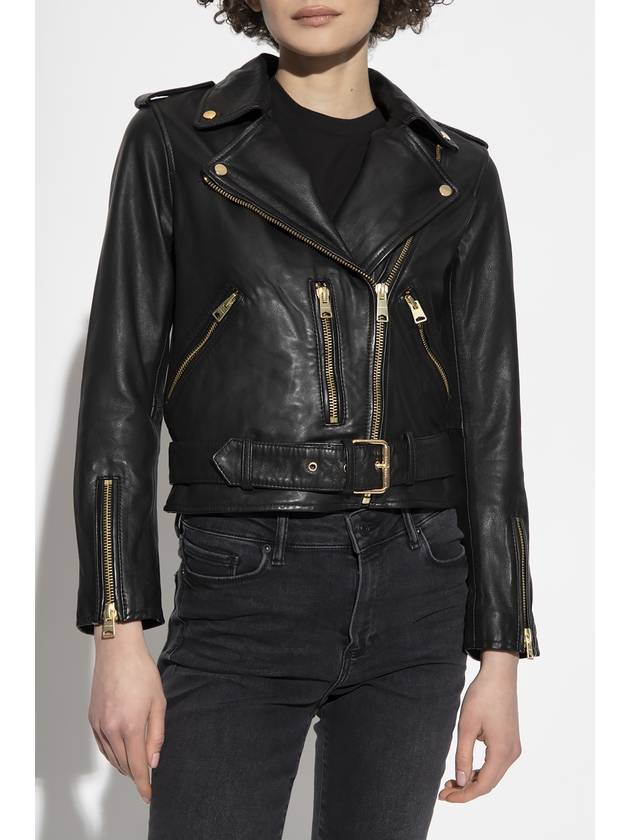 AllSaints ‘Balfern’ Leather Jacket, Women's, Black - ALLSAINTS - BALAAN 3