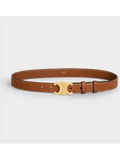 Triomphe Calfskin Medium Belt Tan - CELINE - BALAAN 2