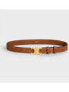 Triomphe Calfskin Medium Belt Tan - CELINE - BALAAN 2