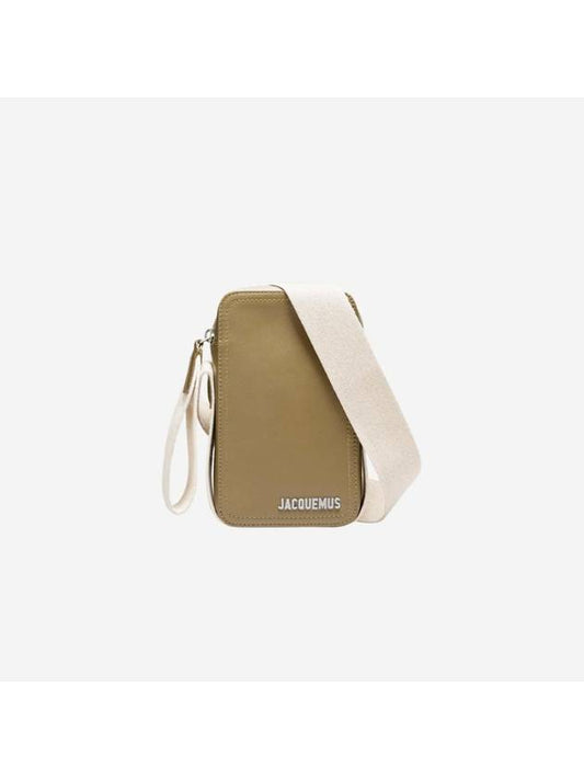 Le Cuerda Vertical Grosgrain Cross Bag Khaki - JACQUEMUS - BALAAN 1