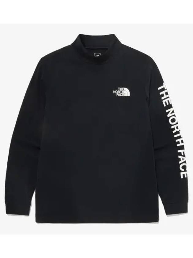 The North Face KIDS Comfy Turtleneck Tee NT7XQ53T BLK - THE NORTH FACE - BALAAN 1