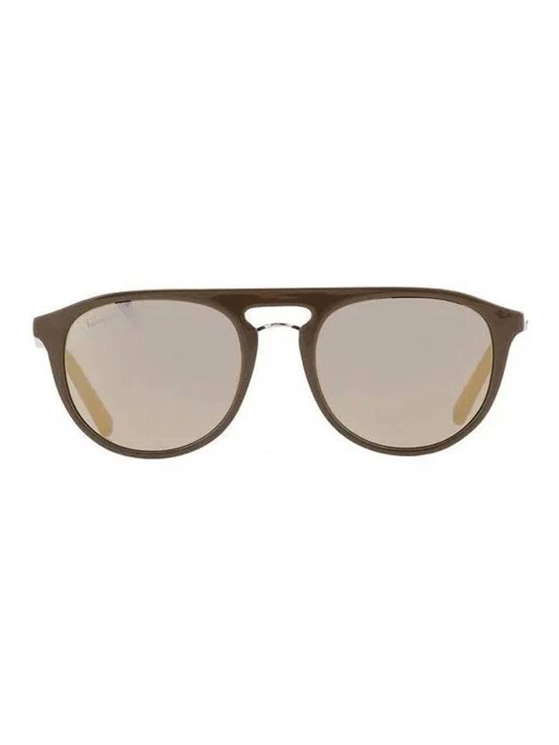 Eyewear Oval Sunglasses Grey - SALVATORE FERRAGAMO - BALAAN 1