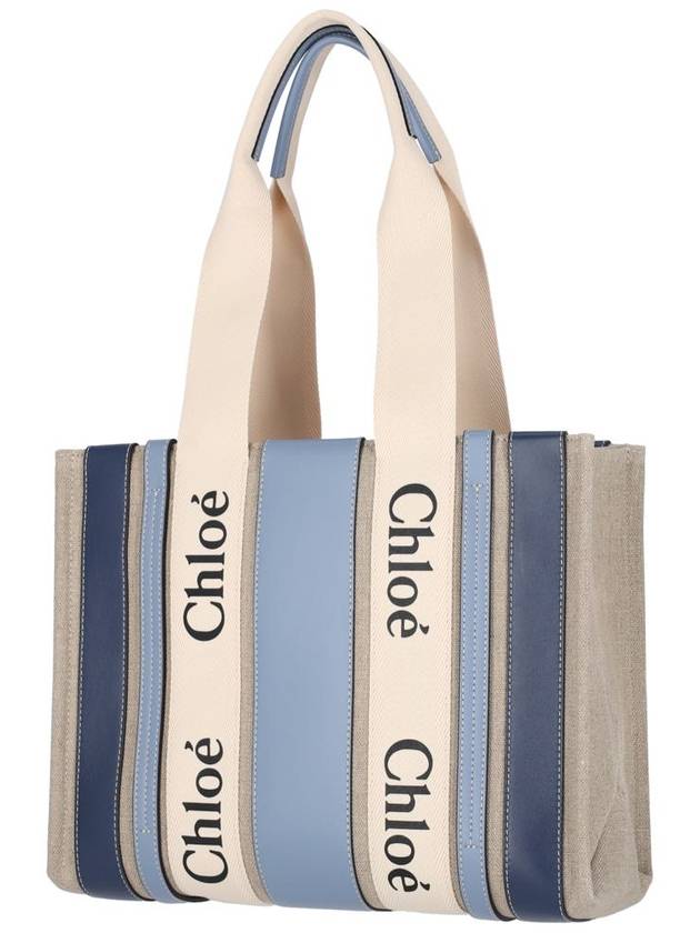 Medium Woody Tote Bag Blue - CHLOE - BALAAN 3