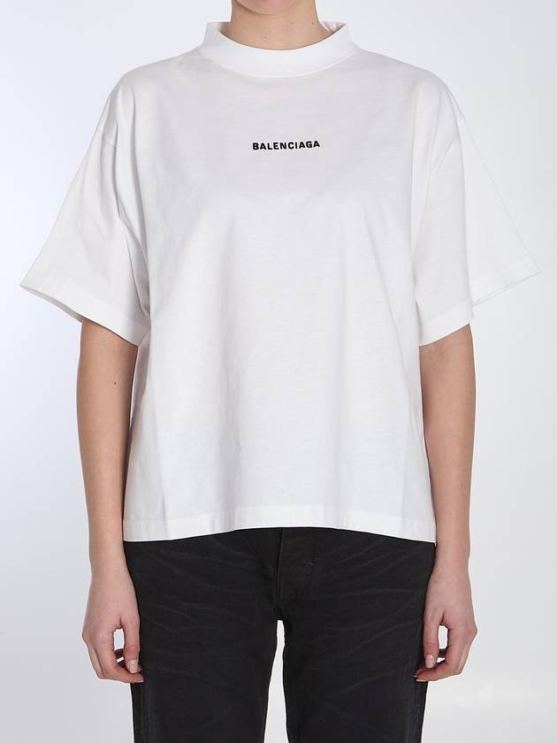 Cropped Logo T-Shirt - BALENCIAGA - BALAAN 1