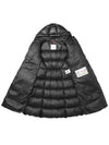 Selenga Logo Patch Long Down Padding Black - MONCLER - BALAAN 4