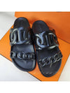 Extra Leather Sandals Noir Black - HERMES - BALAAN 10