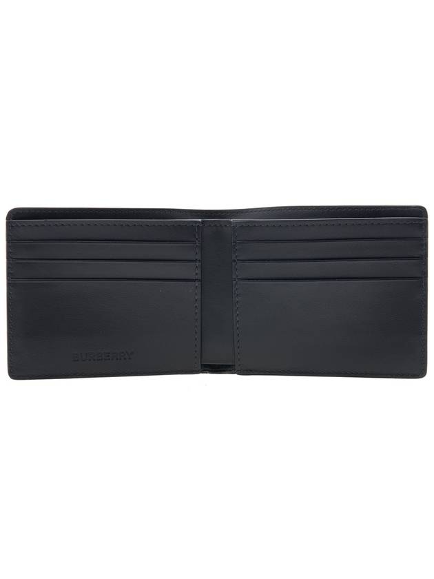 Check Polyurethane Bifold Wallet Black - BURBERRY - BALAAN 11