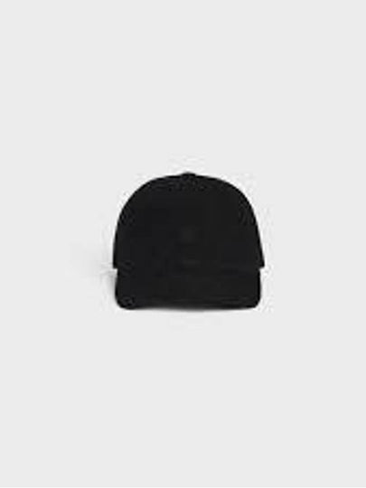 Mini Triomphe Embroidered Ball Cap Black - CELINE - BALAAN 2