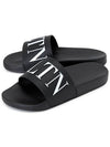 Men's Rubber Slippers Black - VALENTINO - BALAAN 2