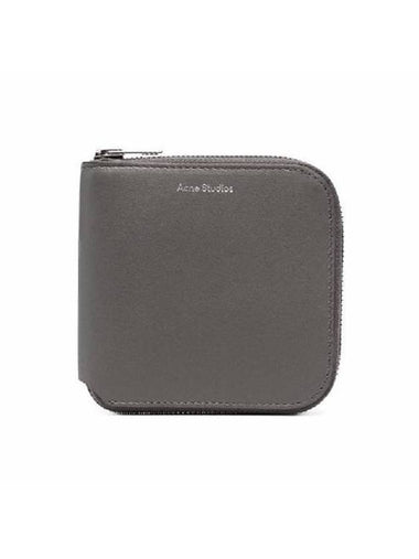 Bifold Zipper Half Wallet Grey - ACNE STUDIOS - BALAAN 1