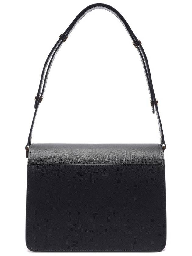 Saffiano Trunk Medium Shoulder Bag Black - MARNI - BALAAN 5