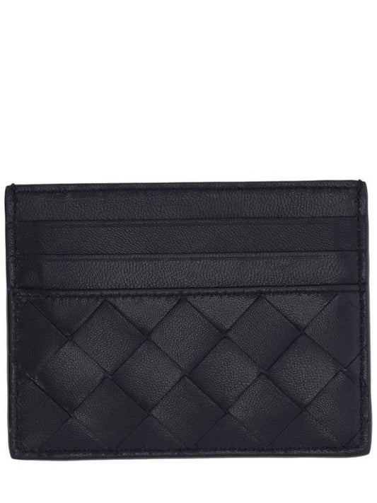 Intrecciato Leather Card Wallet Ink - BOTTEGA VENETA - BALAAN 1