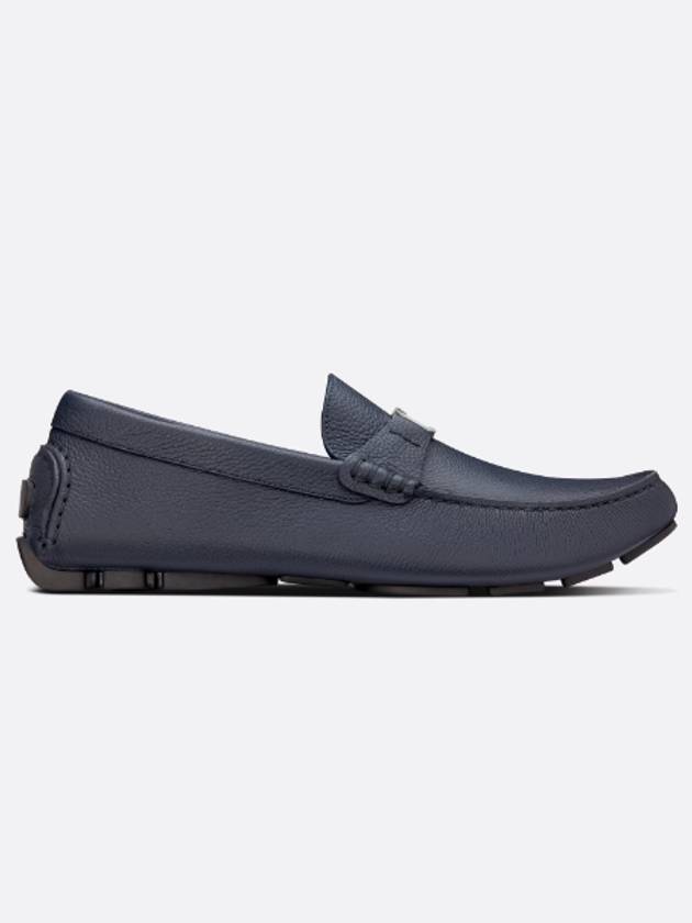 CD Signature Buckle Strap Loafers Blue - DIOR - BALAAN 3