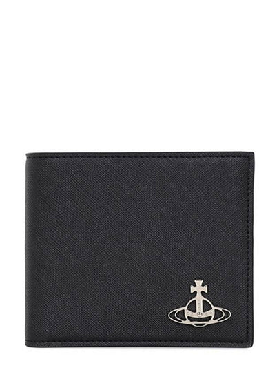 ORB Plaque Half Wallet Black - VIVIENNE WESTWOOD - BALAAN 2