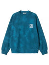 Chromo Cotton Sweatshirt Blue - CARHARTT WIP - BALAAN 2