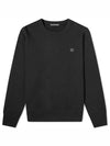 Men's Face Patch Sweatshirt Black - ACNE STUDIOS - BALAAN 2