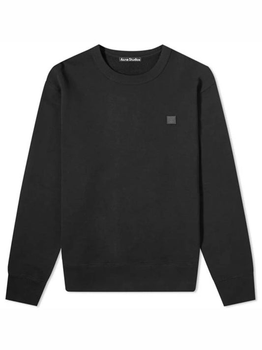 Men's Face Patch Sweatshirt Black - ACNE STUDIOS - BALAAN 2