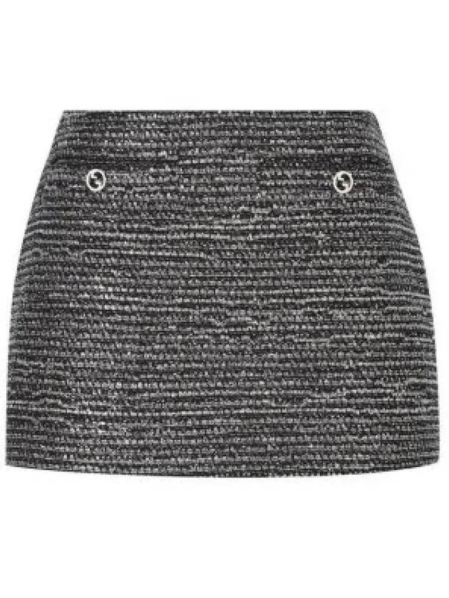 800174 ZAQ9N 1138 Striped Tweed Mini Skirt 1344260 - GUCCI - BALAAN 1