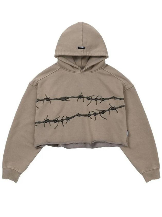 barb wire crop hood beige - AJOBYAJO - BALAAN 2