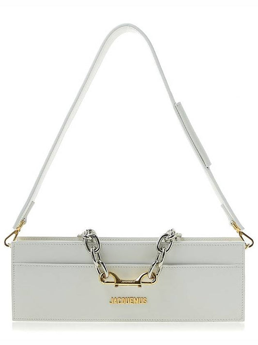 Le Siusio Chain Shoulder Bag White - JACQUEMUS - BALAAN.