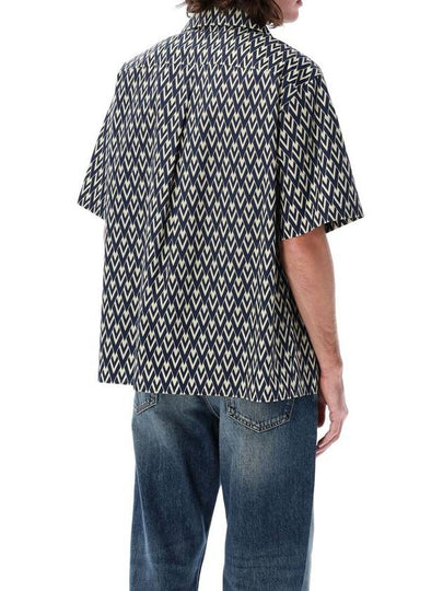 Valentino Garavani Toute La V Print Bowling Shirt - VALENTINO - BALAAN 2