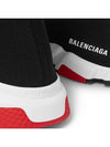 Men's Speedrunner High Top Sneakers Black Red - BALENCIAGA - BALAAN 5
