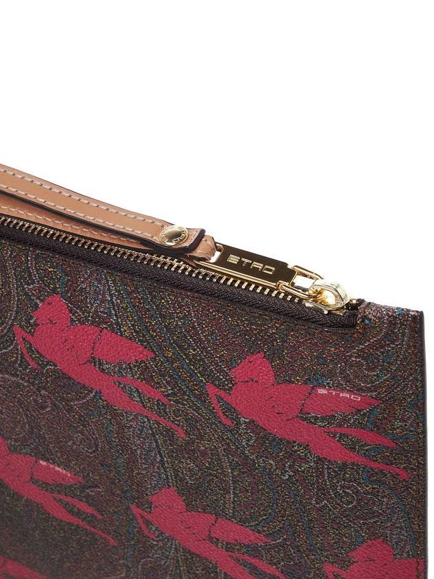 Paisley Pegasus Clutch Bag Brown Red - ETRO - BALAAN 9