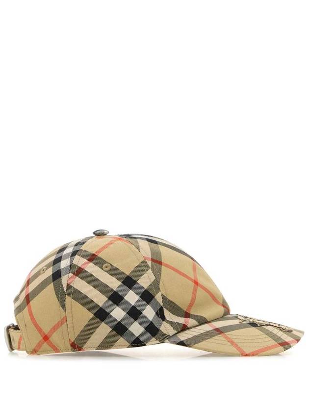 Log Check Ball Cap Beige - BURBERRY - BALAAN 3