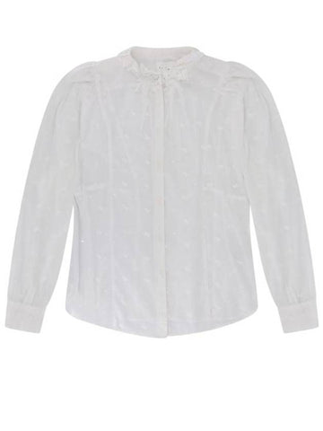 Terzali Cotton Shirt White - ISABEL MARANT ETOILE - BALAAN 1