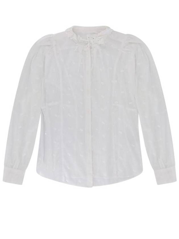 Terzali Cotton Shirt White - ISABEL MARANT ETOILE - BALAAN 1