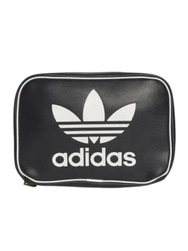 Logo Printed Zipper Cosmetic Bag Black - ADIDAS - BALAAN 1