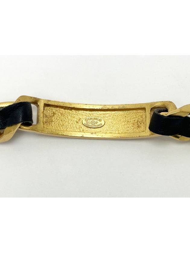 Initial Black Gold Chain Bracelet 4VCHA19600 - CHANEL - BALAAN 9